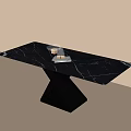 Modern dining table 3d model