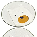 Round Carpet With Cute Polar Bear Pattern Design 3d model