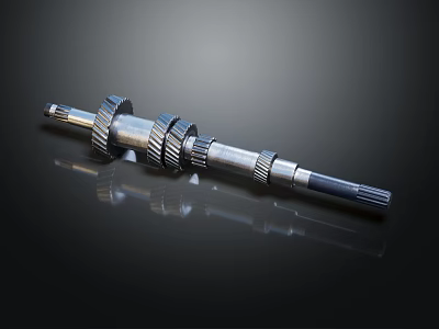 Precision Engineered High Quality Metal Gear Shaft For Hardware Tools Applications 3d model