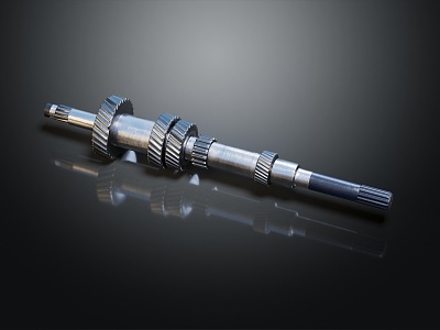 Modern drive shaft gearbox spindle 3d model