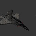 Aircraft Raptor Fighter 3d model