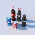 Coke Sprite Beverage Canned Beverage Can 3d model