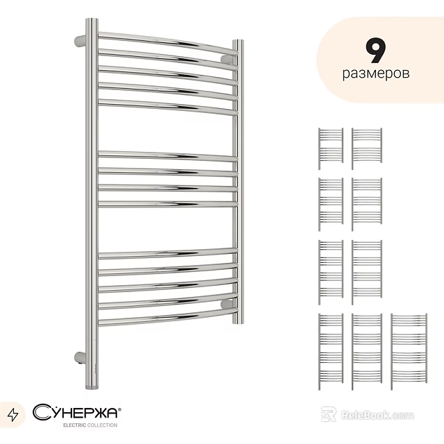 Stainless Steel Bathroom Towel Rail With Multiple Sizes For Home Use 3d model 