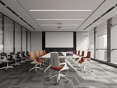 Modern Conference Room 3d model