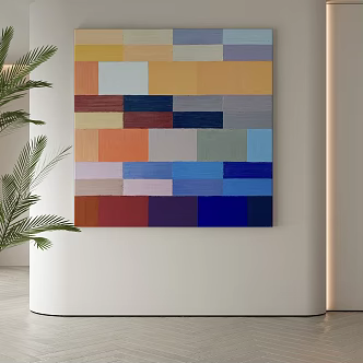 modern decorative painting 3d model