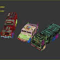 Military Vehicles Showcasing Different Camouflage Patterns Armored Structures And Tactical Designs 3d model