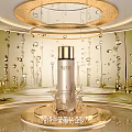 Golden Themed Photo Spot With Shiny Water Droplets And Essence Liquid