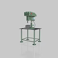 Green Industrial Drilling Machine with Heavy Duty Metal Stand and Stable Working Base
