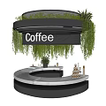 Modern Workbench Cafe Workbench 3d model
