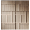 Modern Other veneer Wood Segment Panel japandi 3d model