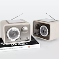 Vintage Hi-Fi Radio With Wooden Case Classic Design Antenna And Control Knobs