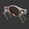 Modern robot dog mechanical dog mechanical carrier machine carrier 3d model