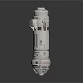 Detailed White Spacecraft Model With Structural Design For Cosmic Exploration And Space Technology