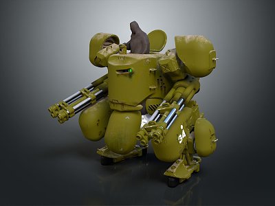 Mech Warrior Mech Soldier Machine Battlearm Mechanical Battlearm Machine Fighter Robot 3d model