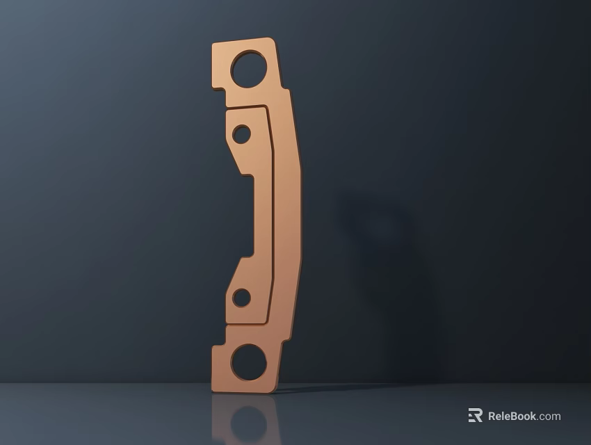 Public Facility Structural Component With Copper Metal And Multiple Holes Design 3d model 