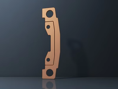 Public Facility Structural Component With Copper Metal And Multiple Holes Design 3d model