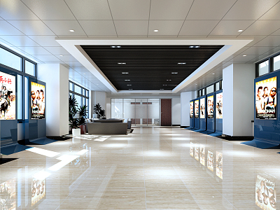 Modern Hall Office Waiting Area model