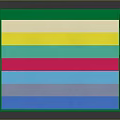 Green Desktop Folder Holding Colorful Papers for Organizing Office Documents