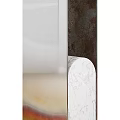 Modern Indoor Frosted Glass Mirror With Door Frame And Floor Surface