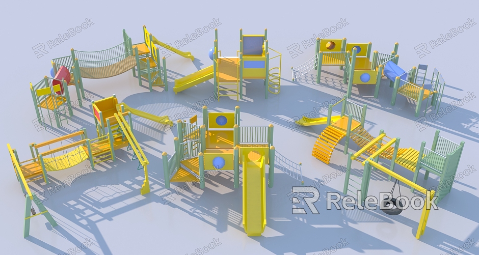 Modern play equipment Children's play equipment model