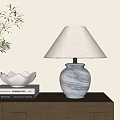 New Chinese-style Ceramic Table Lamp 3d model