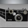 Vintage Film Camera With Classic Design And Manual Control Knobs 3d model