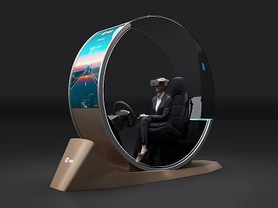 4S Auto Shop VR Driving Simulator With Immersive Customer Test Experience 3d model