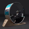 4S Auto Shop VR Driving Simulator With Immersive Customer Test Experience 3d model