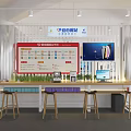 Modern Digital Store Interior Design With White Display Counters And Electronic Devices