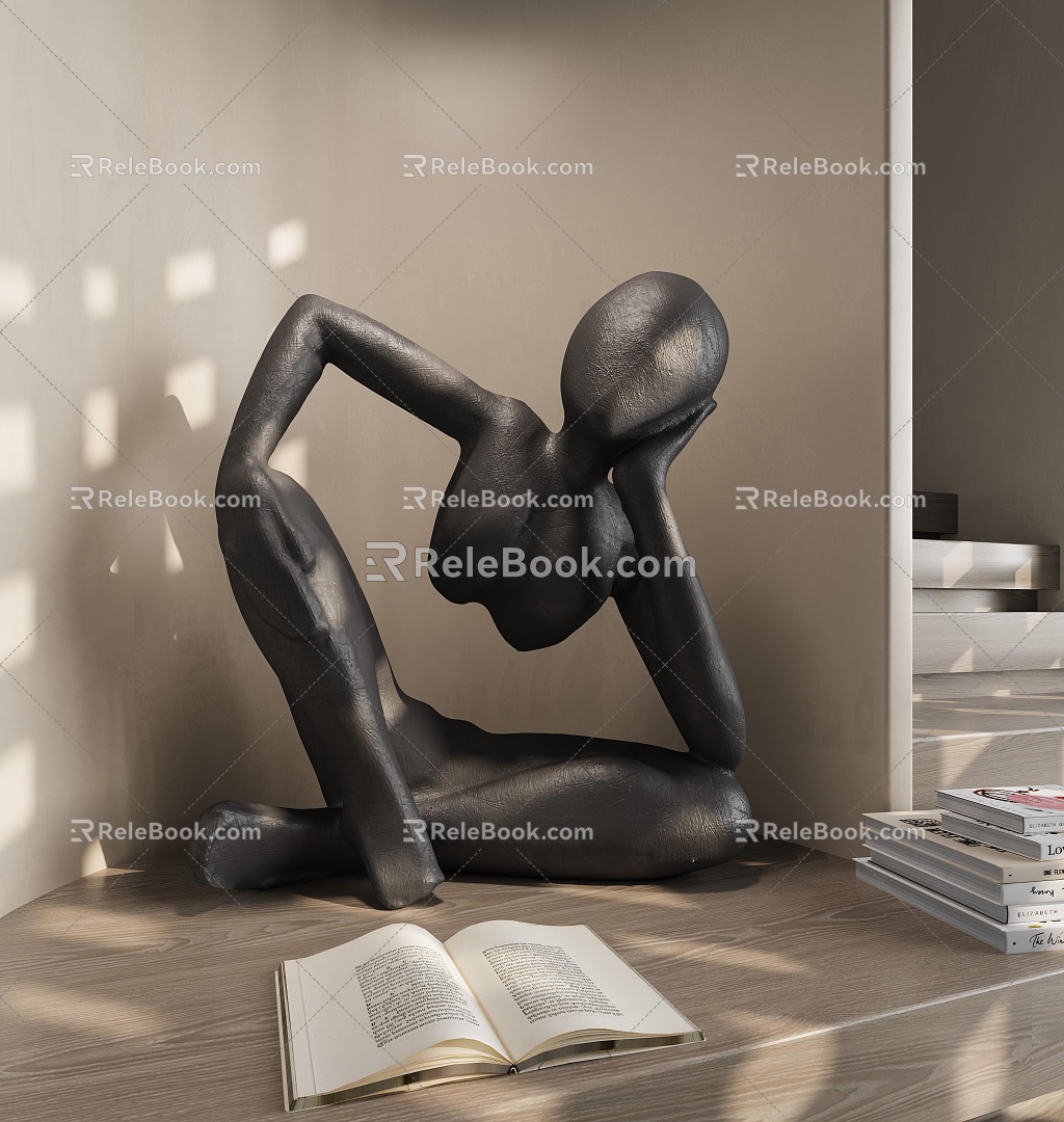 Modern Art Decorations 3d model