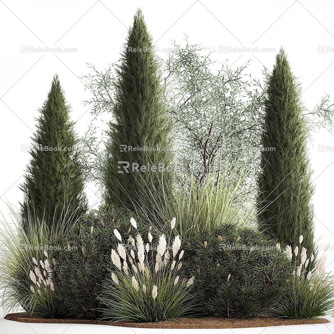 Plant Heap Landscape Shrubs 3d model