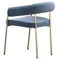 Modern Stylish Accent Chair With Light Gray Upholstery Gold Metal Legs And Curved Arms