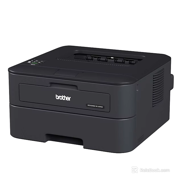 Brother Black Compact Office Printer High Performance for Efficient Document Printing Appliance 3d model 