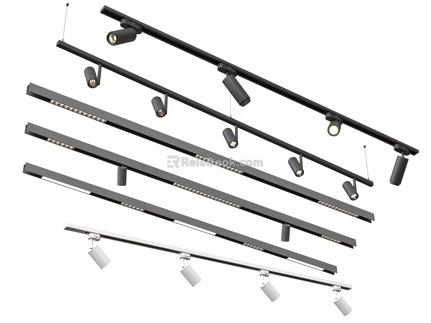 Modern Downlight Spotlight Combination Downlight Spotlight Track Light 3d model