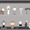 Light Luxury Table Lamp Simple Cream Table Lamp 3d model