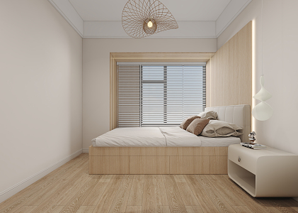 Modern Tatami Bedroom Second Bedroom 3d model