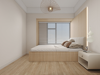 Modern Tatami Bedroom Second Bedroom 3d model