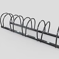 Commercial Bicycle Rack Equipment With Metal Curved Design For Businesses