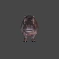 Realistic Hippopotamus 3D Character Model for Game and Film Projects