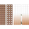 Modern Room Dividers With Wooden Grid And Frosted Glass Panel Designs For Interior Space