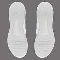 Adidas White Mesh Running Shoes With Three Stripe Design And Lace Up Closure