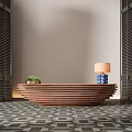 Lobby Reception Desk Reception Desk Water Bar 3d model