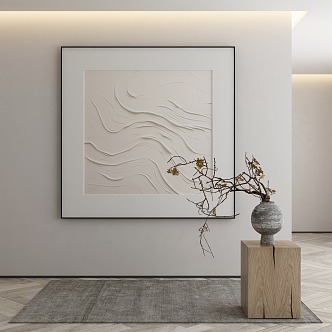 modern decorative painting 3d model