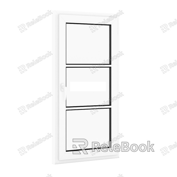 Modern Windows Single Open Window Bedroom Window Villa Window Hotel Window Metal Window model