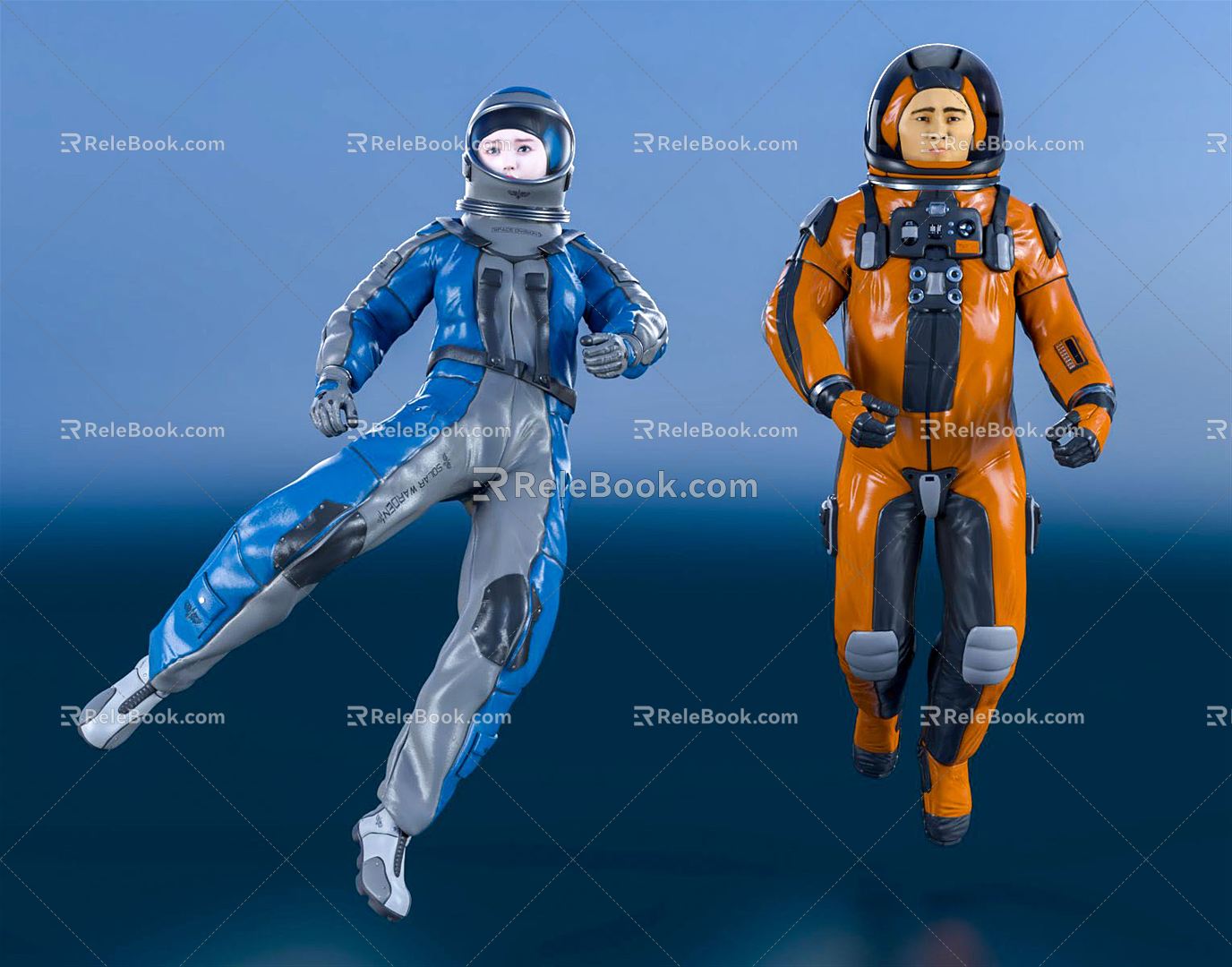 Modern astronaut astronaut astronaut pilot spacesuit 3d model