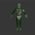 Standing Ape Like Creature With Full Body Hair And Upright Posture On Gray Background