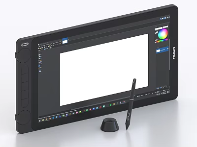 XP-Pen Graphics Display with Stylus Pen Color Picker and Digital Art Tools for Creative Design 3d model