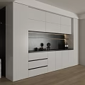 Sleek Modern White Black Shoe Cabinet Design With Drawers Cabinets LED Lighting And Storage