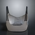Modern Comfortable Seat Design With Mesh Back And Light Gray Frame