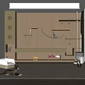 Modern Cat Storage Cabinet Rack with Multi-Layer Shelves and Rest Areas